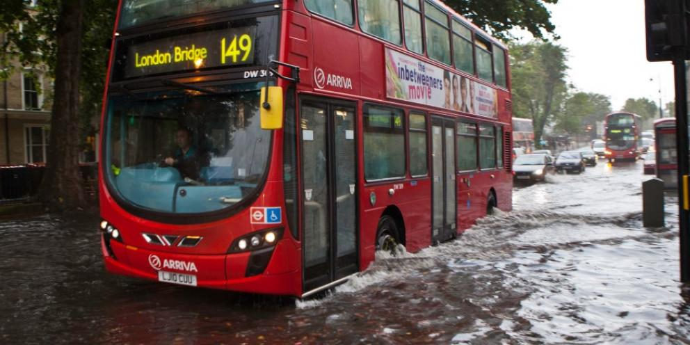 Bus in Flood
